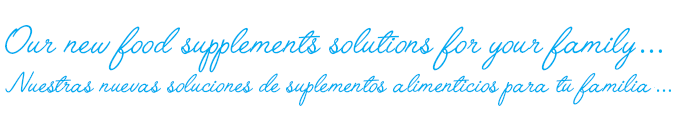 Our new supplements solutions for your family